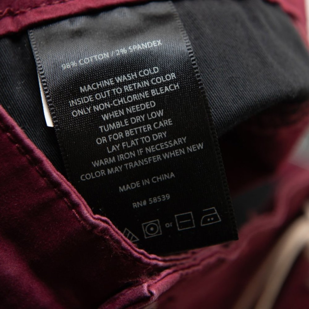 Kut From The Kloth Annora Pant Ankle Legnth Straight Burgundy Red Size 2 New - Picture 5 of 7